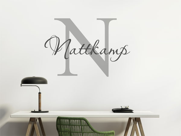 Wandtattoo Nattkamp Nachname