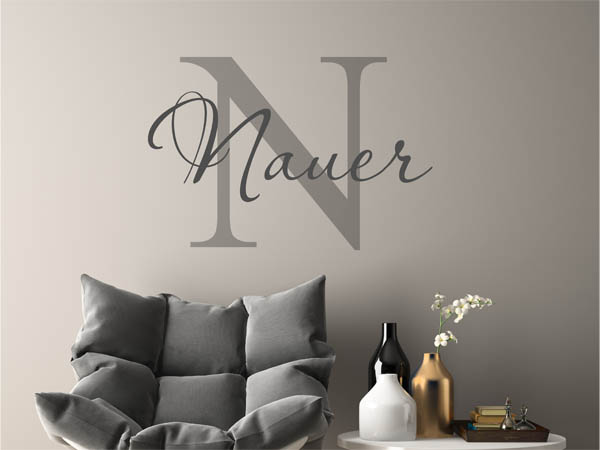 Wandtattoo Nauer Nachname