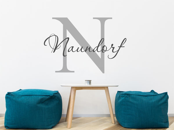 Wandtattoo Naundorf Nachname