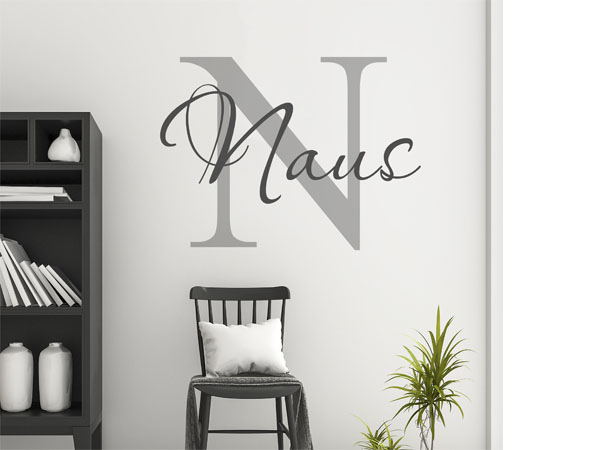 Wandtattoo Naus Nachname