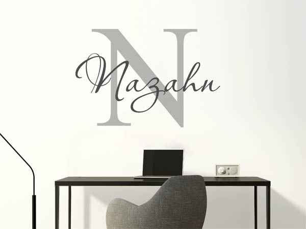 Wandtattoo Nazahn Nachname