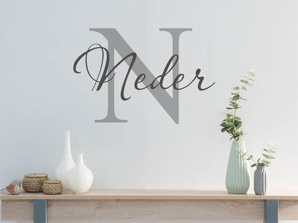 Wandtattoo Neder Nachname