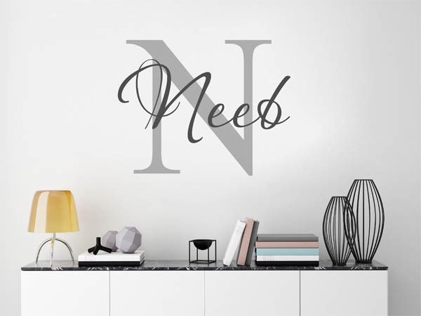Wandtattoo Neeb Nachname