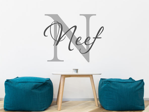 Wandtattoo Neef Nachname