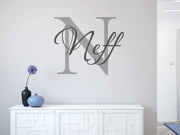 Wandtattoo Neff Nachname
