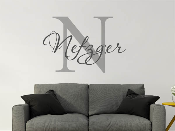 Wandtattoo Nefzger Nachname