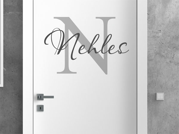 Wandtattoo Nehles Nachname