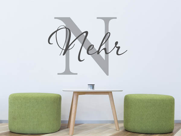 Wandtattoo Nehr Nachname