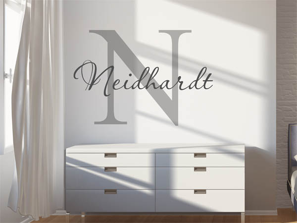 Wandtattoo Neidhardt Nachname