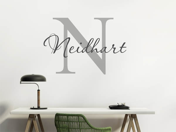 Wandtattoo Neidhart Nachname