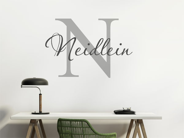 Wandtattoo Neidlein Nachname