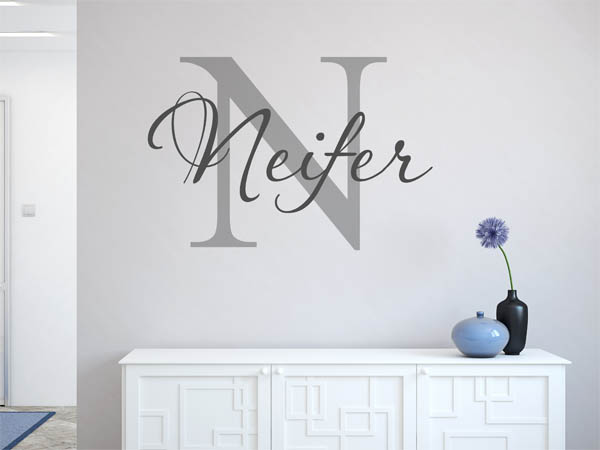 Wandtattoo Neifer Nachname