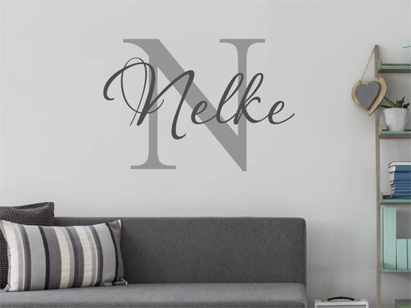 Wandtattoo Nelke Nachname