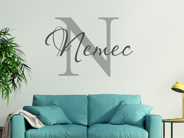 Wandtattoo Nemec Nachname