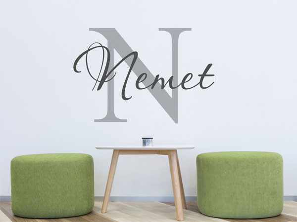 Wandtattoo Nemet Nachname