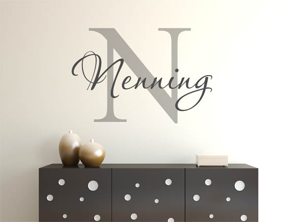 Wandtattoo Nenning Nachname