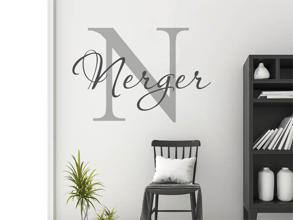 Wandtattoo Nerger Nachname