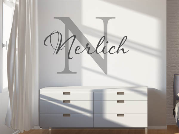 Wandtattoo Nerlich Nachname