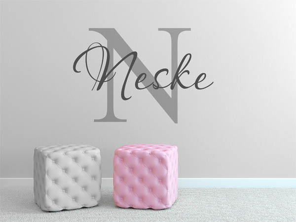 Wandtattoo Neske Nachname