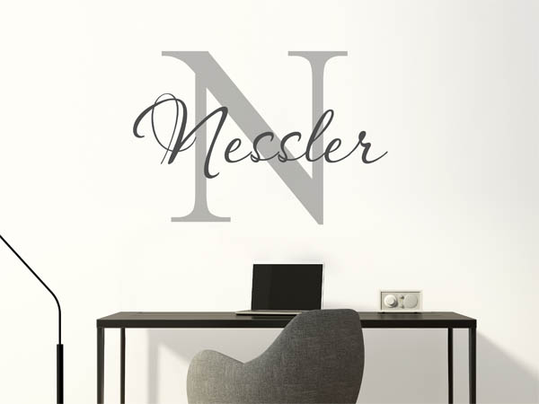 Wandtattoo Nessler Nachname