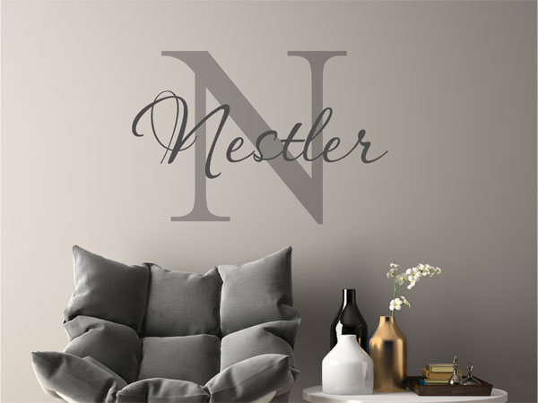 Wandtattoo Nestler Nachname