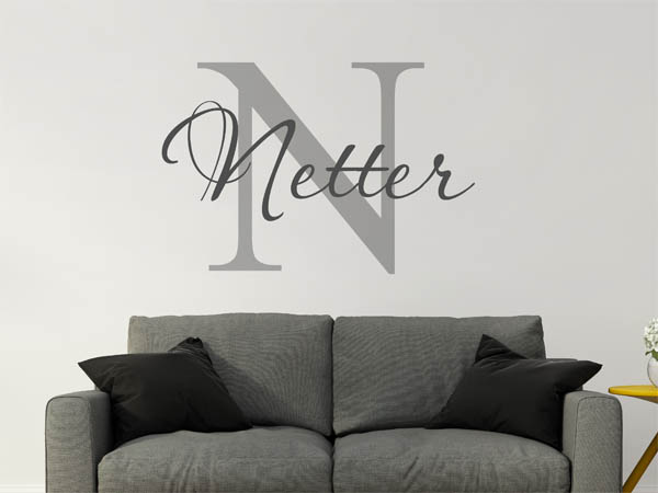 Wandtattoo Netter Nachname