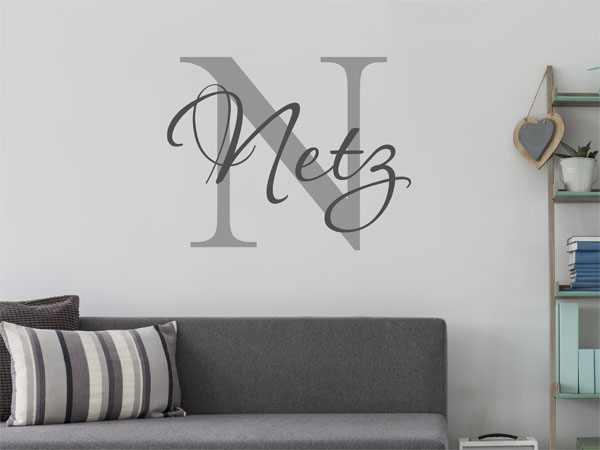 Wandtattoo Netz Nachname