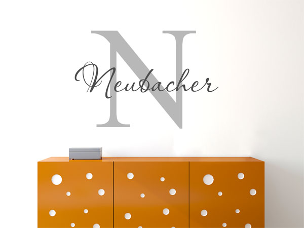 Wandtattoo Neubacher Nachname