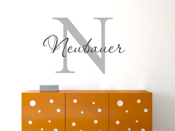 Wandtattoo Neubauer Nachname