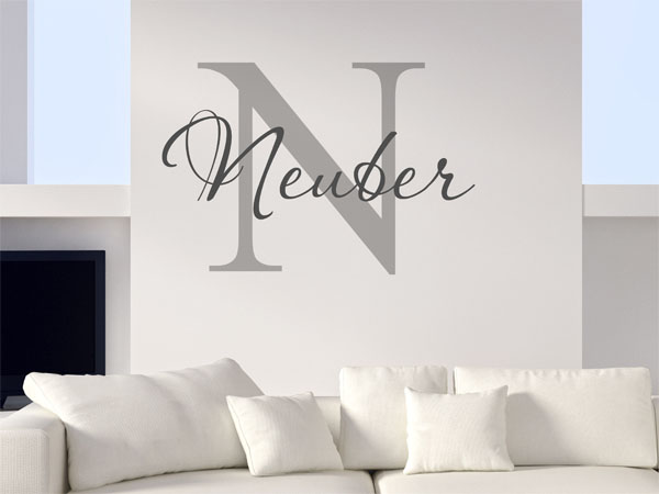 Wandtattoo Neuber Nachname