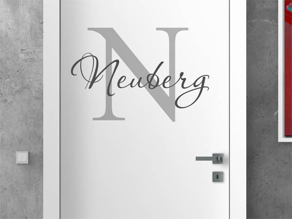 Wandtattoo Neuberg Nachname