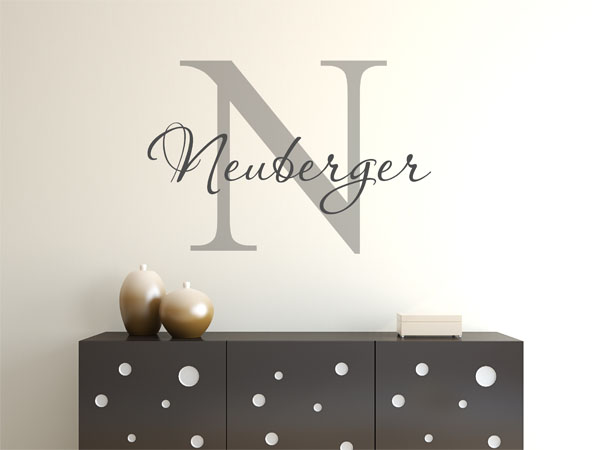Wandtattoo Neuberger Nachname