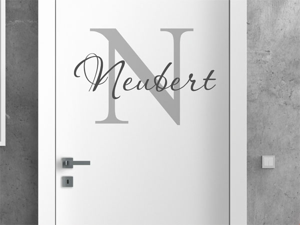 Wandtattoo Neubert Nachname