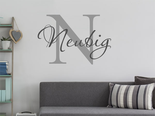Wandtattoo Neubig Nachname