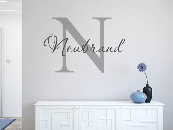 Wandtattoo Neubrand Nachname
