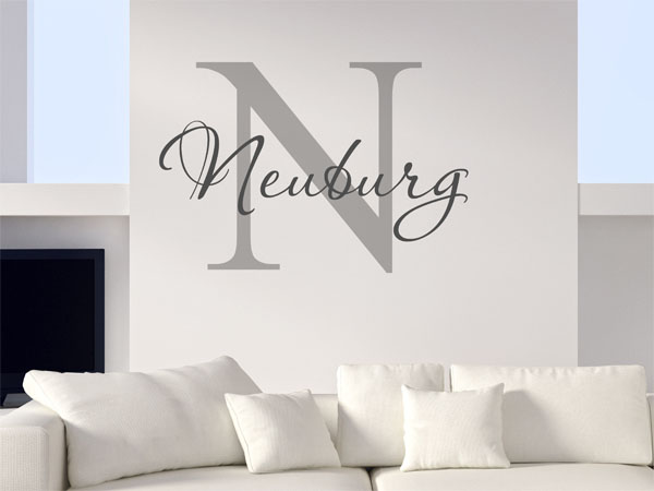 Wandtattoo Neuburg Nachname