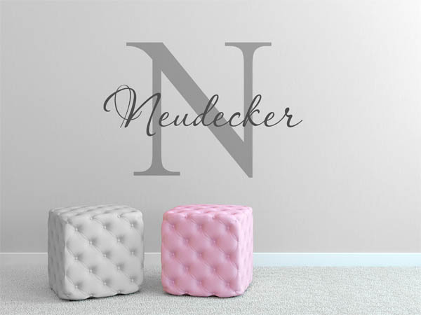 Wandtattoo Neudecker Nachname