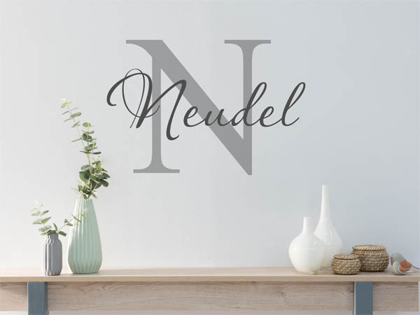 Wandtattoo Neudel Nachname