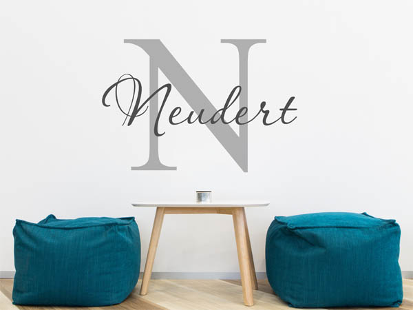 Wandtattoo Neudert Nachname