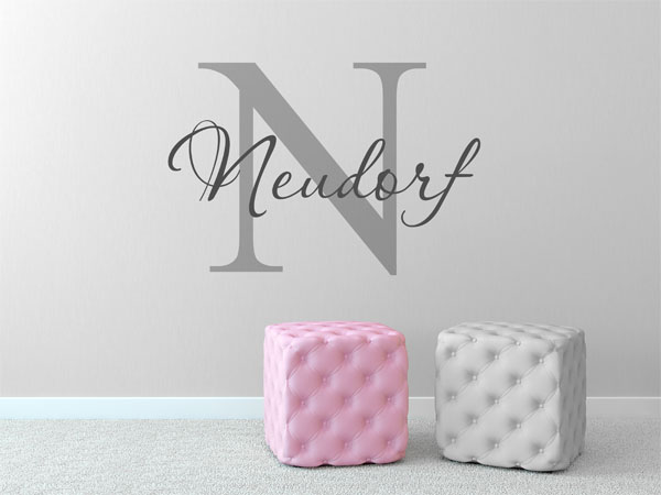 Wandtattoo Neudorf Nachname