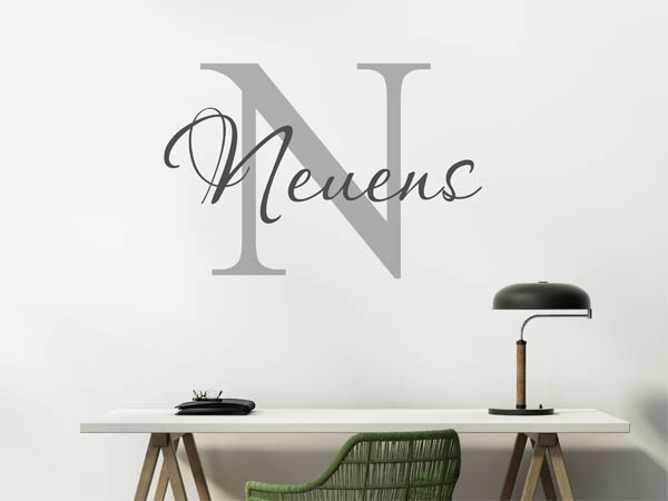 Wandtattoo Neuens Nachname