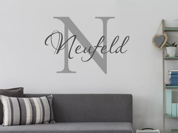 Wandtattoo Neufeld Nachname