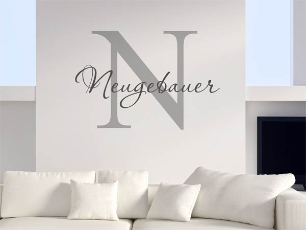 Wandtattoo Neugebauer Nachname