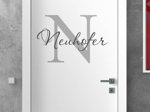 Wandtattoo Neuhofer Nachname
