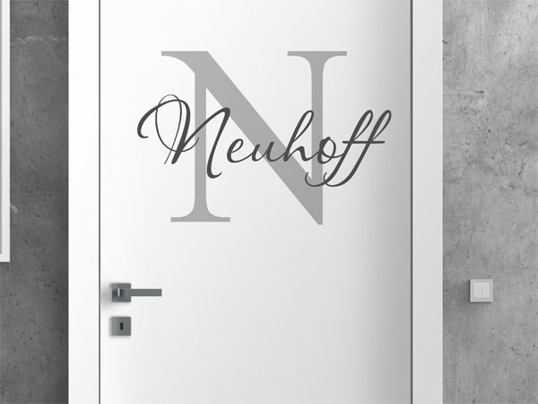Wandtattoo Neuhoff Nachname