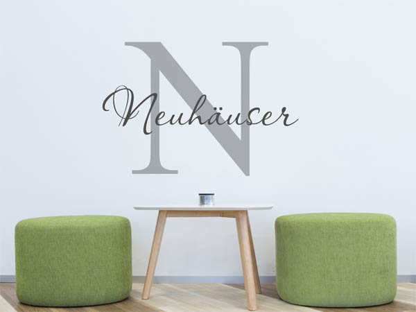 Wandtattoo Neuhäuser Nachname
