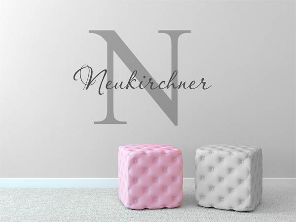 Wandtattoo Neukirchner Nachname