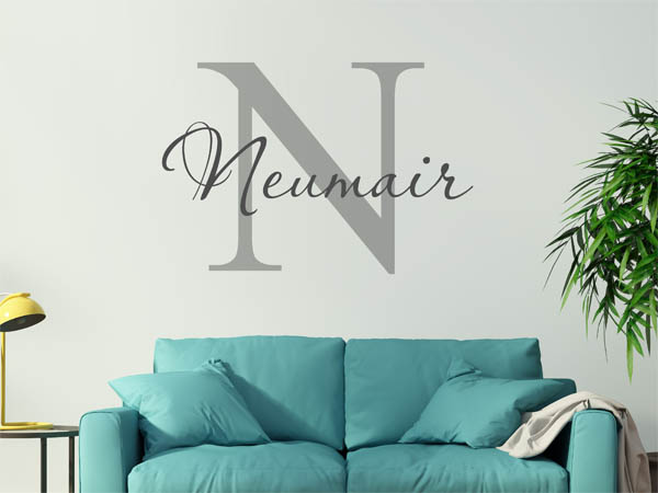 Wandtattoo Neumair Nachname