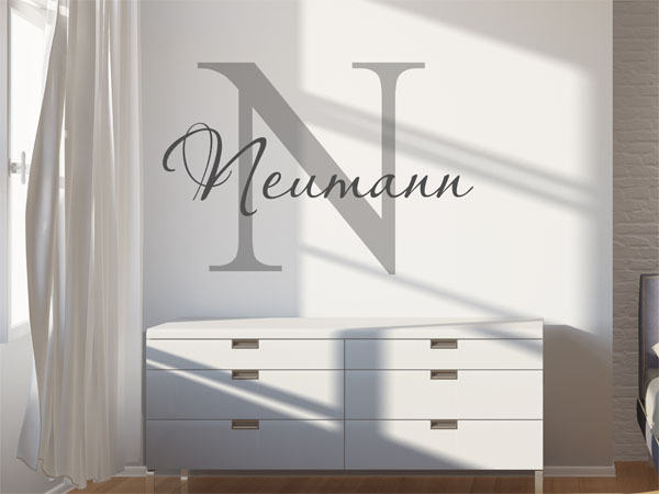 Wandtattoo Neumann Nachname