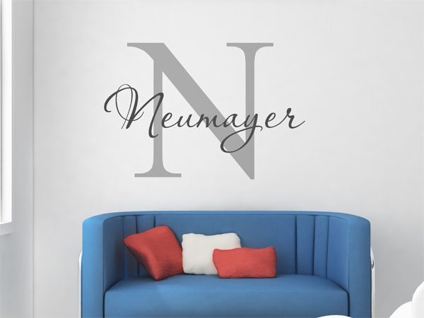 Wandtattoo Neumayer Nachname